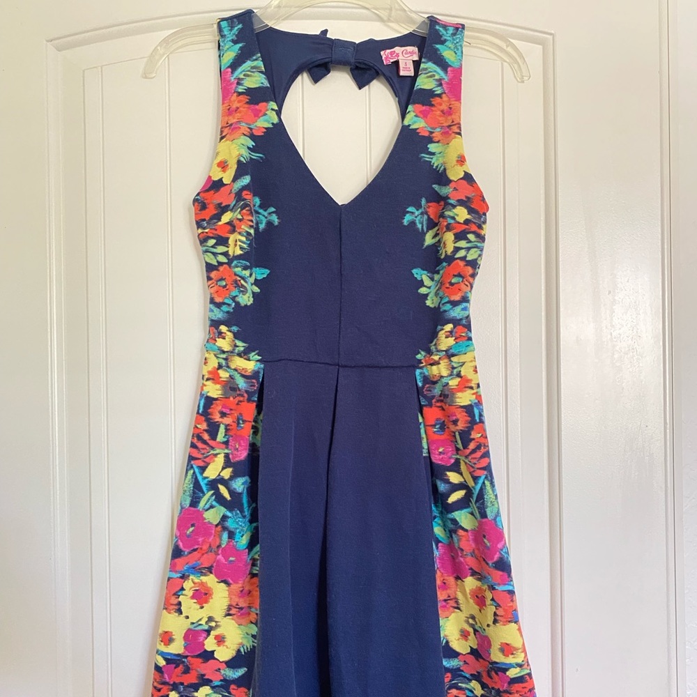 Candie’s Blue/Floral Dress - S